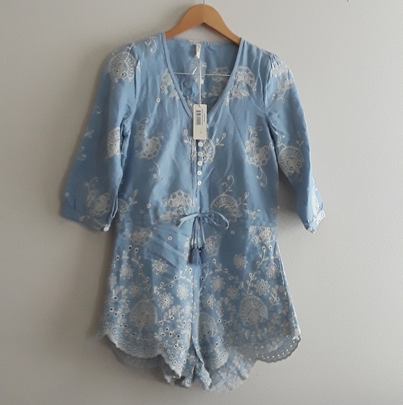 Spell Pants - Casablanca Chambray Romper Size Small